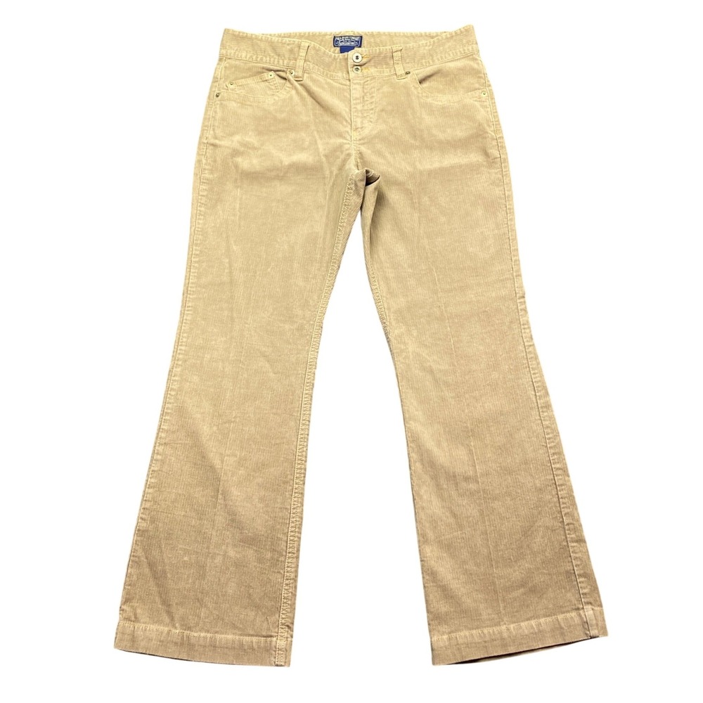 Polo Jeans Co Ralph Lauren Wendy Jean Tan Corduroy Bootcut Pants Womens Sz 12